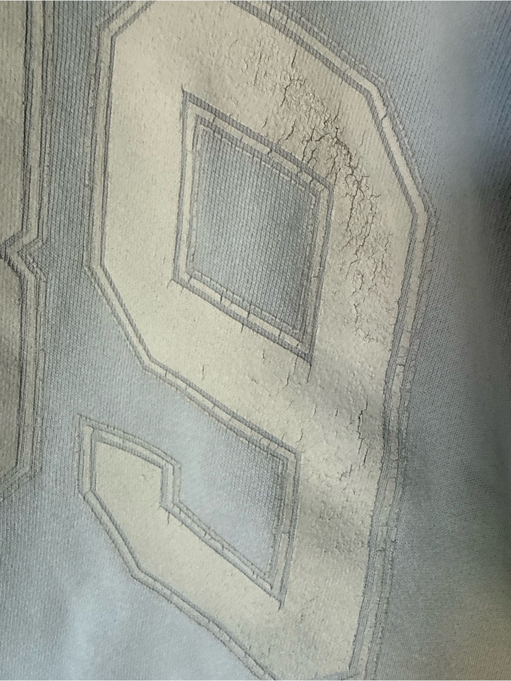 Official Taylor Swift 1989 Album Light Blue '1989' Crewneck Sweatshirt Flaw - Picture 2 of 5